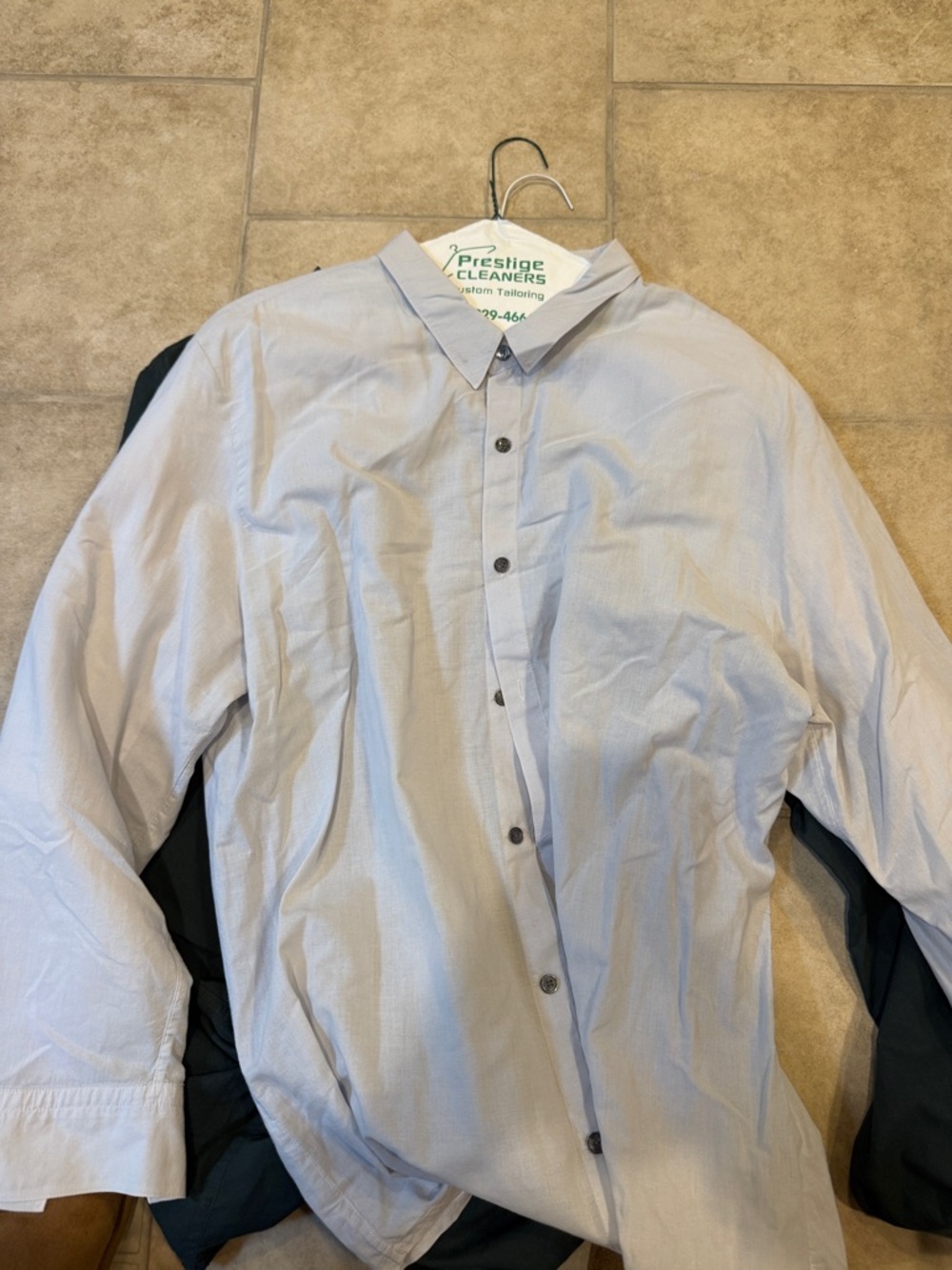 James Perse Light Blue Long-Sleeve Button-Down Shirt